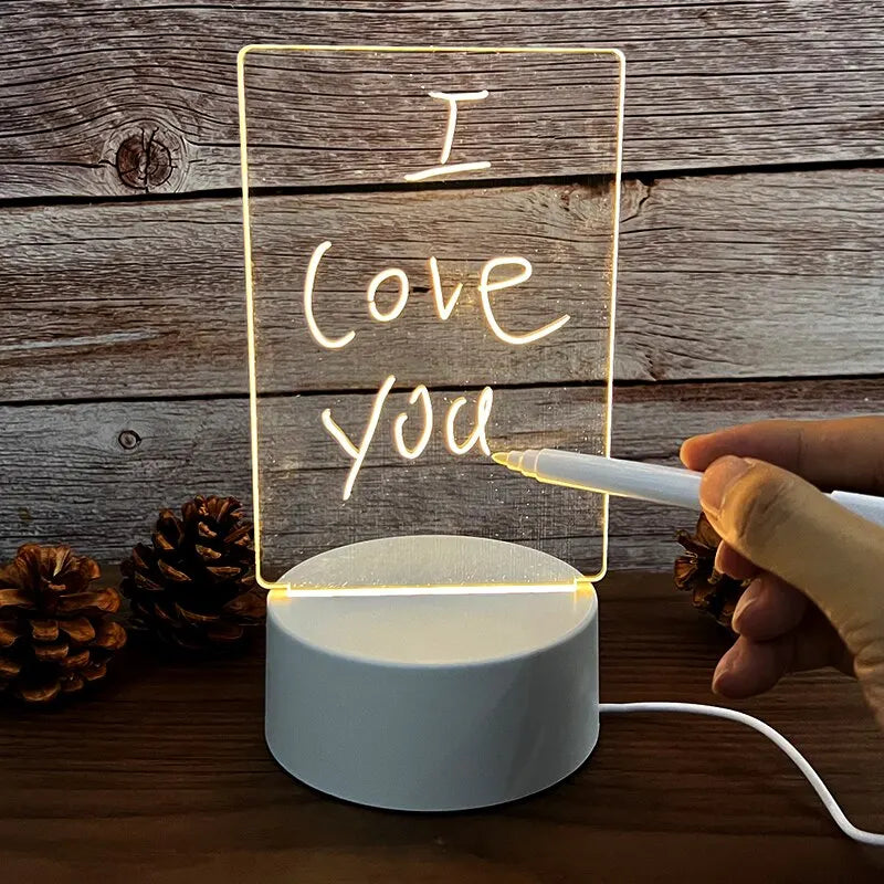 USB Message Board Light With Pen Gift