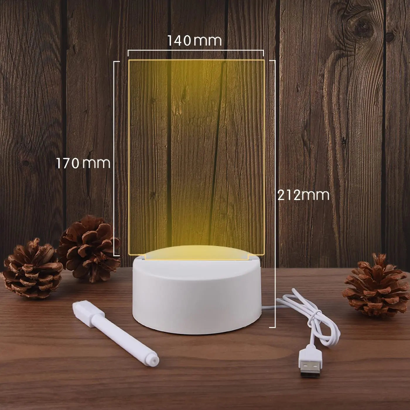 USB Message Board Light With Pen Gift